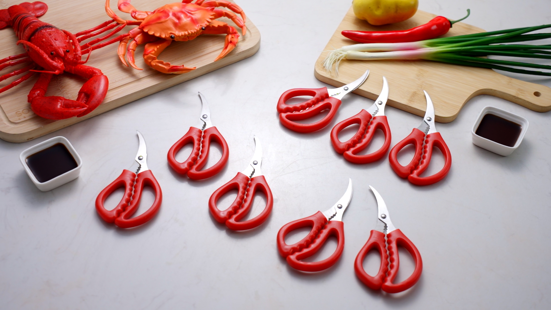 Amazon.com: Gisafai 12 Pcs Kitchen Seafood Scissors for Crab Bulk